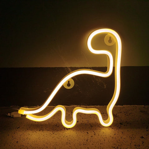 Dinosaur Shape Neon Sign