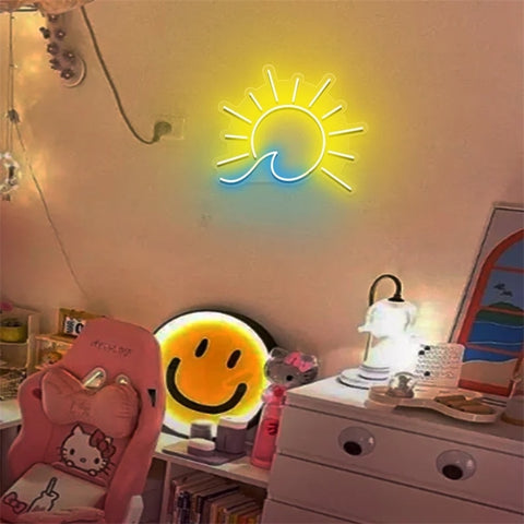 Sun Wave Neon Sign