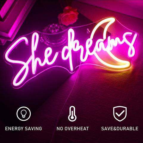She Dreams Neon Sign