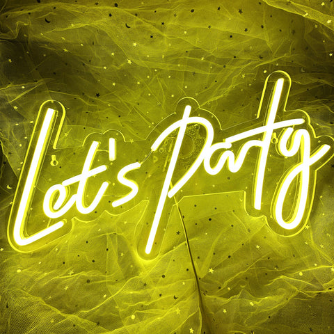 Let's Party Neon Sign