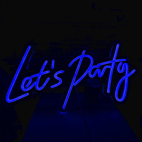 Let's Party Neon Sign