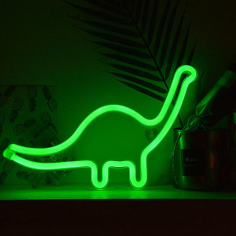Dinosaur Shape Neon Sign