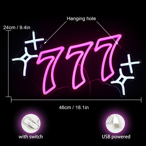 Lucky 7s Neon Sign