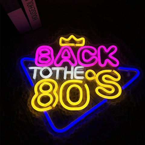 Back To The 80s Neon Sign
