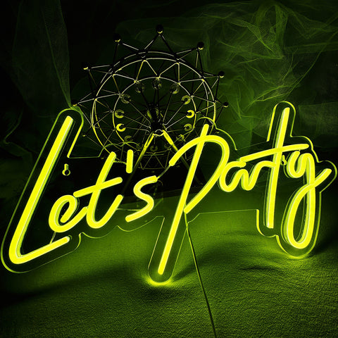 Let's Party Neon Sign