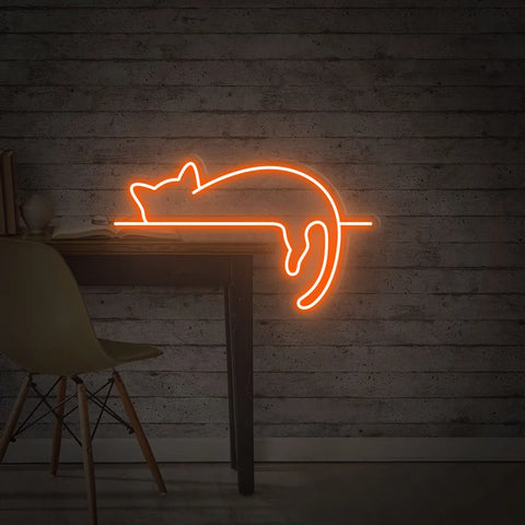 Lazy Cat Sign