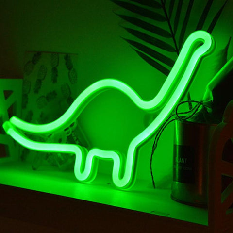 Dinosaur Shape Neon Sign
